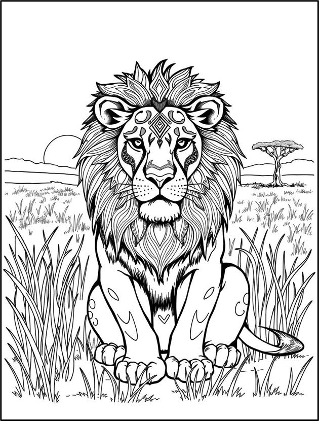 Colors Unleashed: Animals Edition - Relaxing Coloring Book for All Ages with Wildlife and Cute Animals for Stress Relief and Creativity