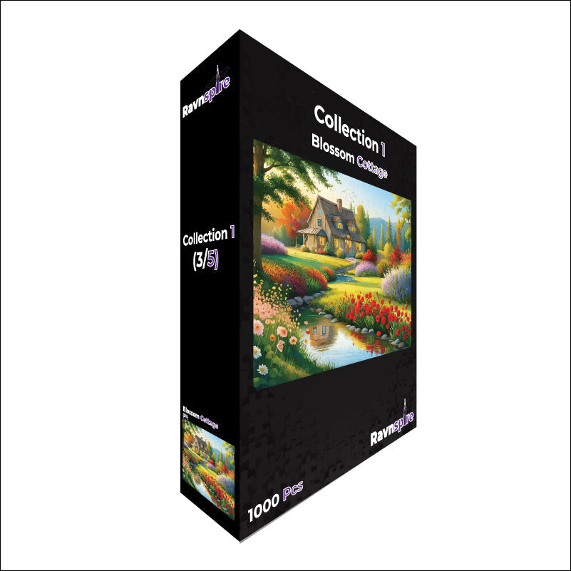 1000 Pieces Jigsaw Puzzle for Adults/Teens 27.5” x 19.7” (Collection 1: Blossom Cottage) - Premium Puzzle from Ravnspire - Just $24.99! Shop now at Ravnspire