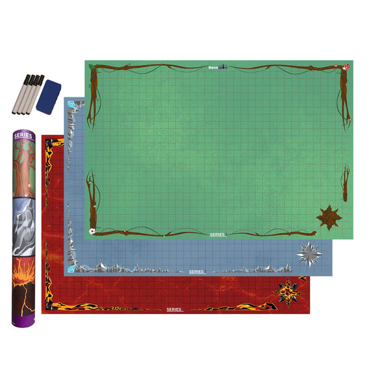 RPG DND Battle Mat 24” x 36” 3 Pack | Series 1 - Premium Battle Mats from Ravnspire - Just $39.99! Shop now at Ravnspire