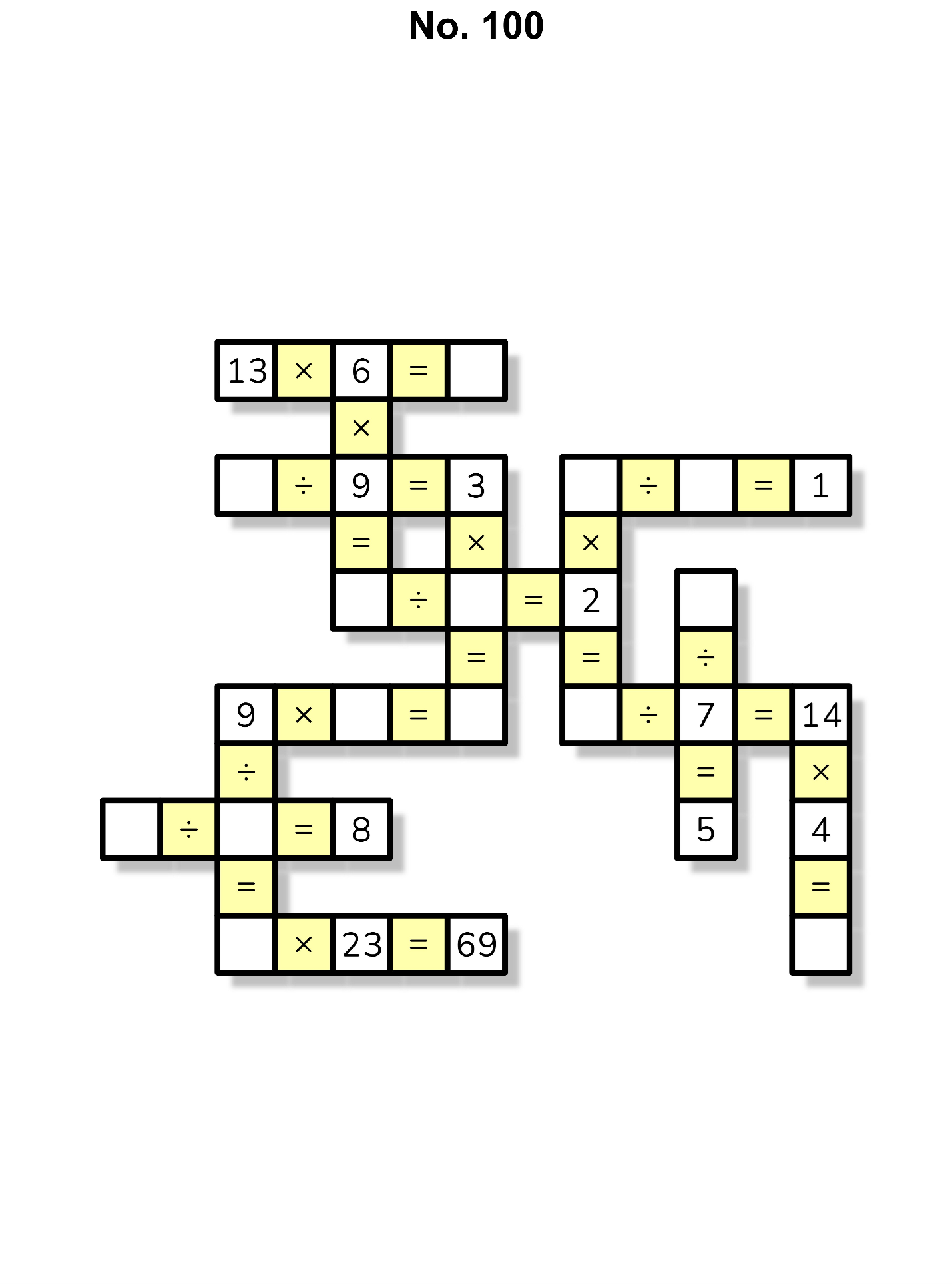 Crack The Code: Crossmath Puzzles with Multiplication and Division